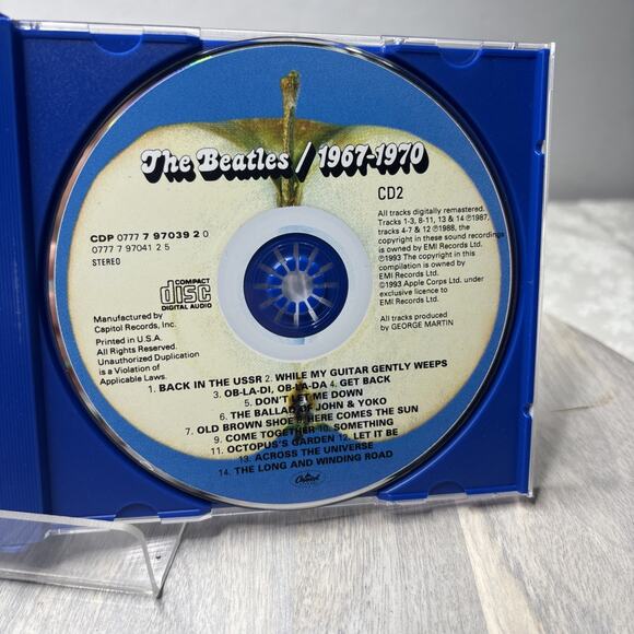 The Beatles – 1967–1970 “Blue Album” 2 CD Compilation Apple Records - Picture 6 of 6